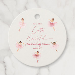 Étiquettes Cadeau Nous Sommes Tutu Excité Baby shower Ballerina Ball