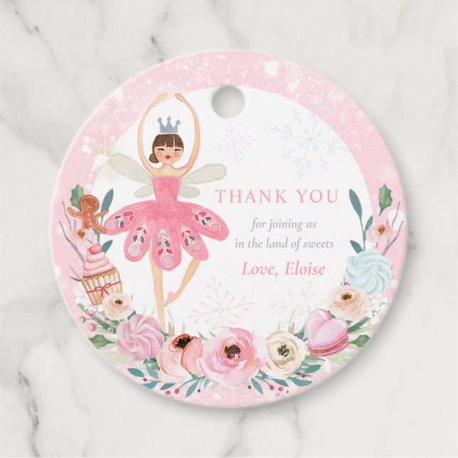 Étiquettes Cadeau Nutcracker Anniversaire Terre De Sweet Anniversair (Devant)