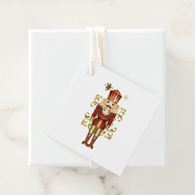 Étiquettes Cadeau Nutcracker de Noël (En situation)