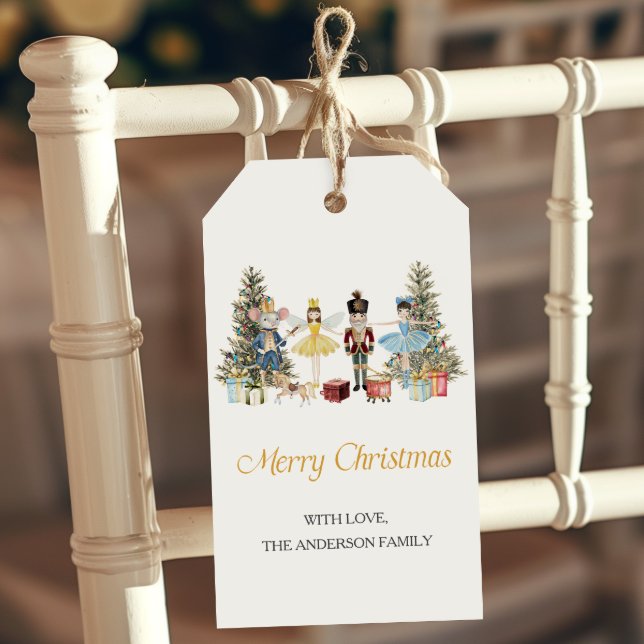 Étiquettes-cadeau Nutcracker Joyeux Noël (Créateur téléchargé)