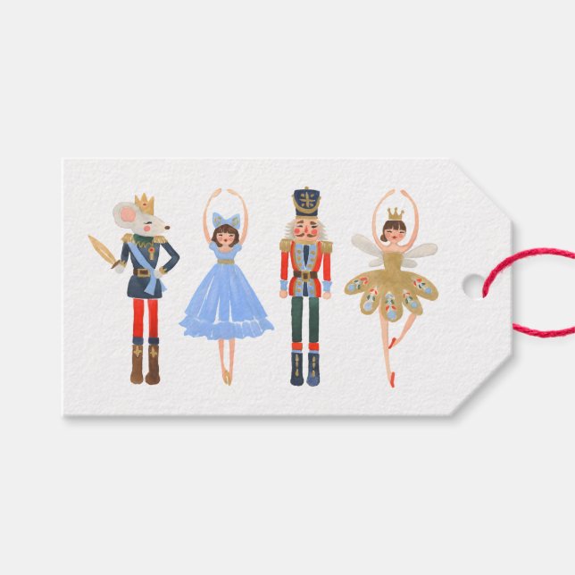 Étiquettes-cadeau Nutcracker Noël 1WH1 (Devant (Horizontal))