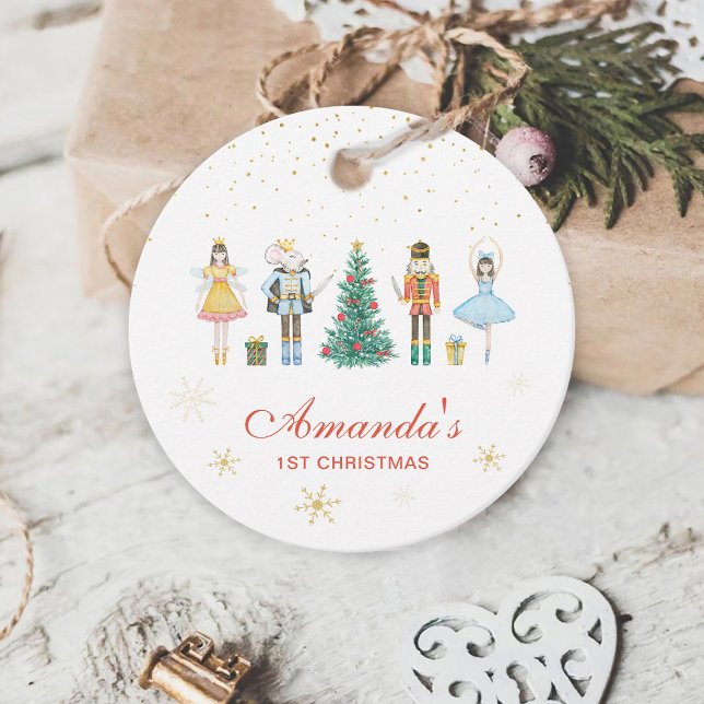 Étiquettes Cadeau Nutcracker Premier Noël (Créateur téléchargé)