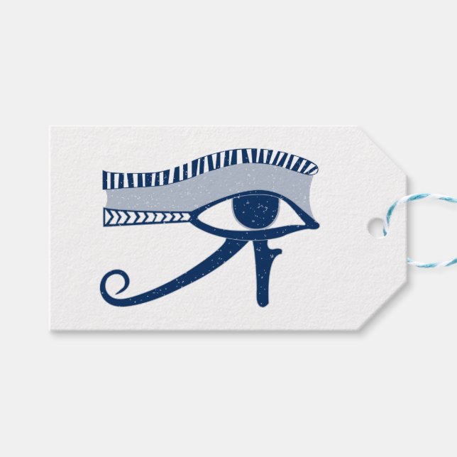Étiquettes-cadeau Oeil antique de Horus Amulet (Devant (Horizontal))