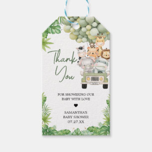 Étiquettes-cadeau Oh Boy Jungle Safari Baby shower Favoriser Tags