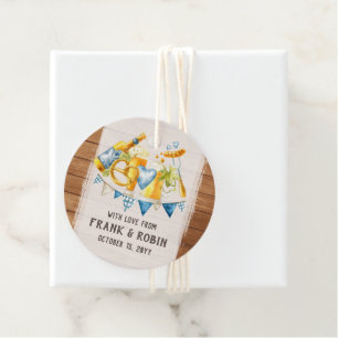 Étiquettes Cadeau Oktoberfest Mariage Rustic Bavarian Bière Party