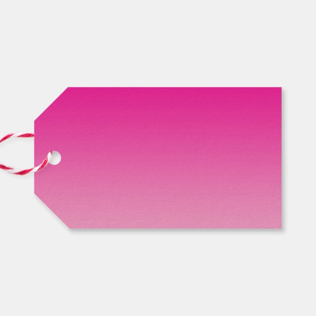 Étiquettes-cadeau Ombre rose (Dos Horizontal)