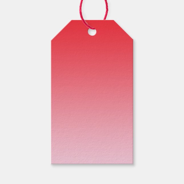 Étiquettes-cadeau Ombre rouge (Devant)