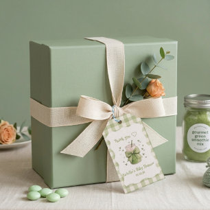 Étiquettes-cadeau On vous aime tellement Ruban à noeud Matcha