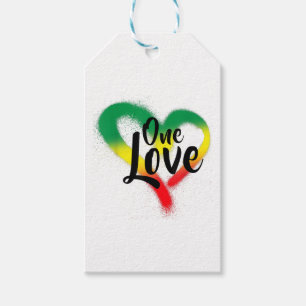 Étiquettes-cadeau One Love One Heart Reggae Vibes