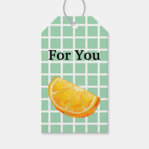 Étiquettes-cadeau Orange
