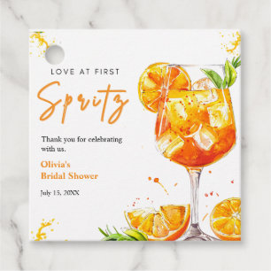 Étiquettes Cadeau Orange Cocktail Amour au Premier Spritz Enterremen