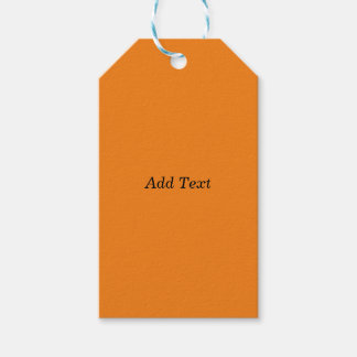 Étiquettes-cadeau Orange Créez Votre Propre Ajoutez Texte Personnali