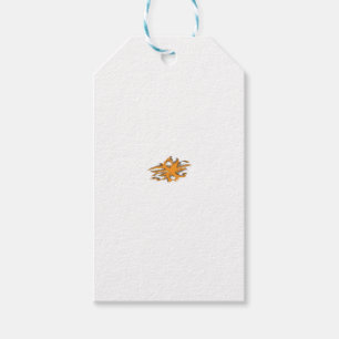 Étiquettes-cadeau Orange jaunâtre, Jaune orangé
