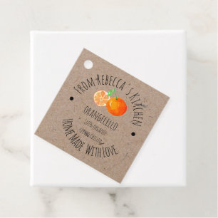 Étiquettes Cadeau Orangecello Maison faite avec amour