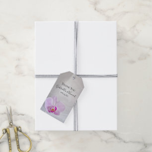 Étiquettes-cadeau Orchid rose et Voile nuptiale Mariage Favor Tags