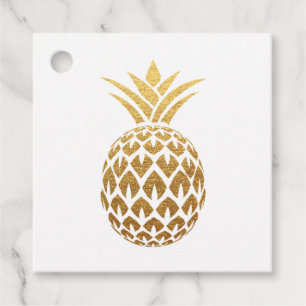 Étiquettes Cadeau Organisateur d'événement Faux Ananas en feuille d'