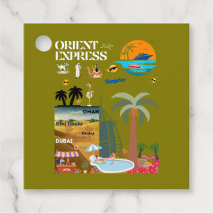 ÉTIQUETTES CADEAU ORIENT EXPRESS ÉTIQUETTE-CADEAU