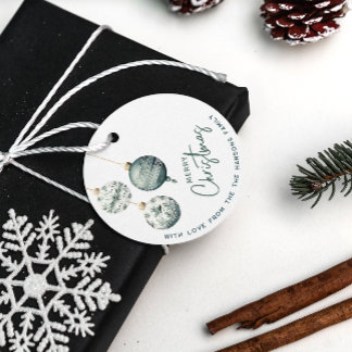 Étiquettes Cadeau Ornements modernes de style nordique Joyeux Noël