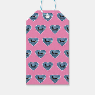 Étiquettes-cadeau Orque Aquarius Personnalisable Baleine Tueuse Rose