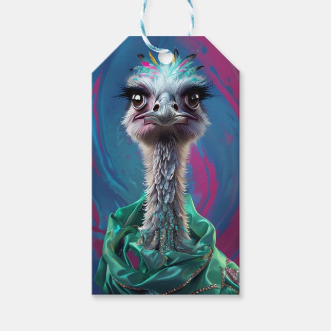 Étiquettes-cadeau Ostrich themed  (Devant)