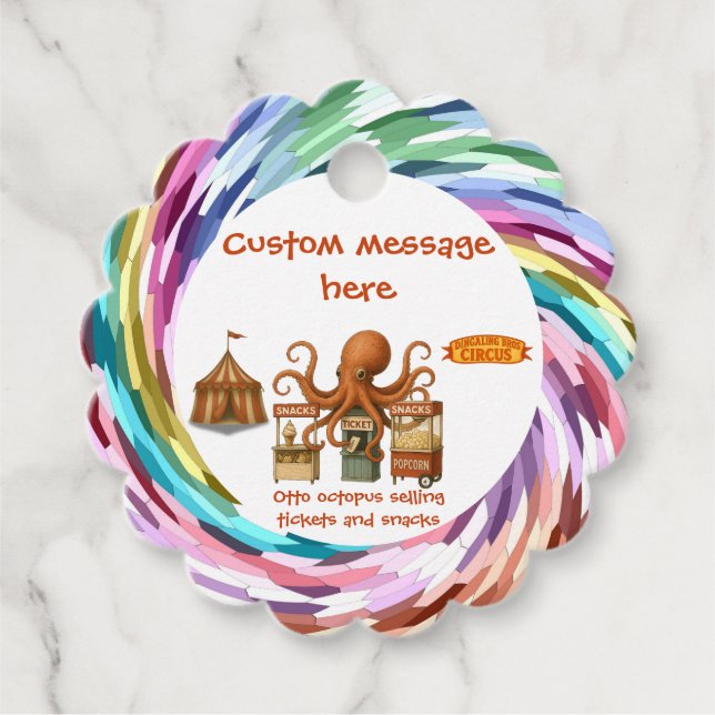 Étiquettes Cadeau Otto’s circus snack shack (Devant)