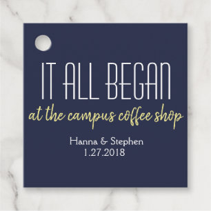 Étiquettes Cadeau Où tout a commencé l'histoire d'amour