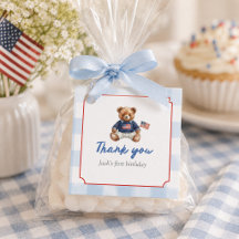 Ourson Teddy Américain Prépa à carreaux bleus Garç