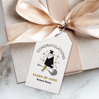 Étiquettes-cadeau Owl Preschool / Kindergarten Graduation Party