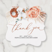 Pampas Grass Floral Terracotta Mariage Merci