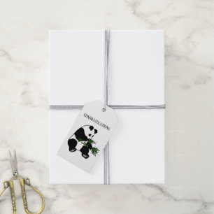 Étiquettes-cadeau Panda géant