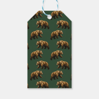 Étiquettes-cadeau Papier d'emballage motif ours bruns mignons