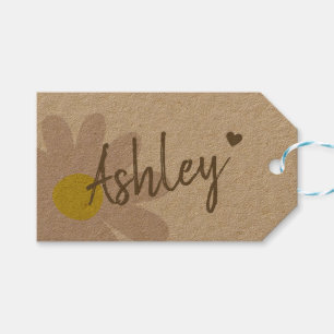 Étiquettes-cadeau Papier Kraft signature cadeau simple fait main