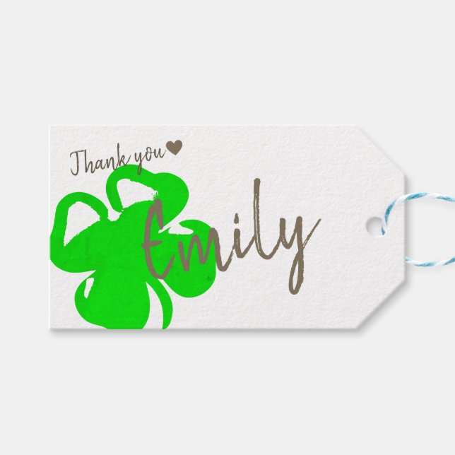 Étiquettes-cadeau Papier Kraft signature cadeau simple fait main (Devant (Horizontal))