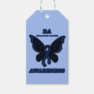 Étiquettes-cadeau Papillon/sensibilisation...RA Tags cadeaux