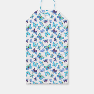 Étiquettes-cadeau Papillons colorés
