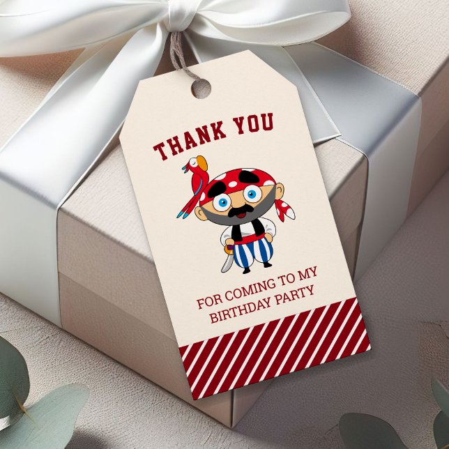 Étiquettes-cadeau Parti Anniversaire de enfant Pirate Cute Favoriser (Créateur téléchargé)