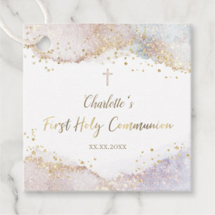 Étiquettes Cadeau parties scintillant d'éclaboussure d'aquarelle Pre