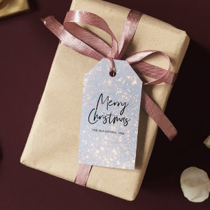 Étiquettes-cadeau Parties scintillant moderne Joyeux Noël Tags cadea