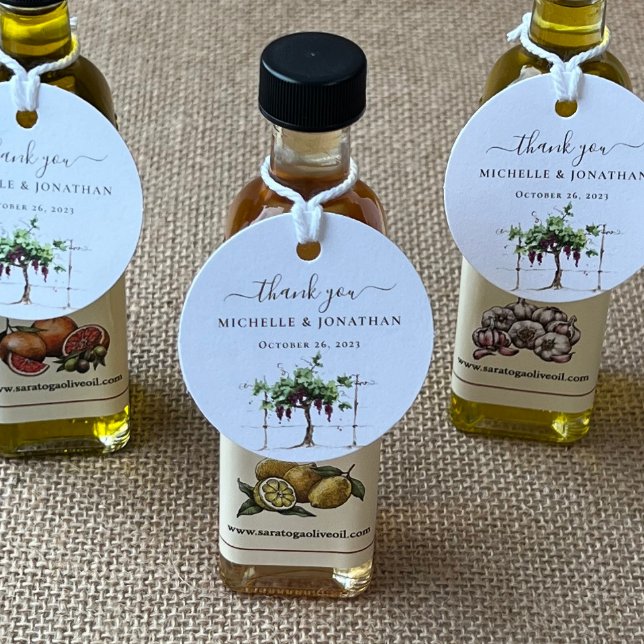 Étiquettes Cadeau Paso Robles Vignoble Vignoble Mariage Faveur T (Créateur téléchargé)