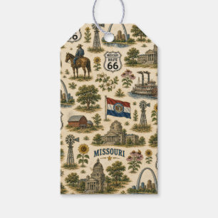 Étiquettes-cadeau Passerelle de cadeaux de la route 66 du Missouri