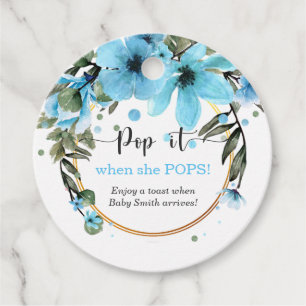 Étiquettes Cadeau Passez-le quand elle fait un baby shower garçon