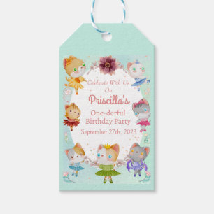 Étiquettes-cadeau Pastel Green All Ballerina Chat Anniversaire de en