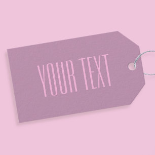 Étiquettes-cadeau Pastel Purple & Pink clair   Texte modifiable mode