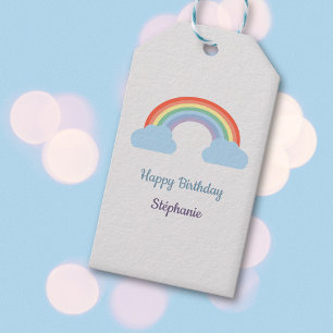 Étiquettes-cadeau Pastel Rainbow