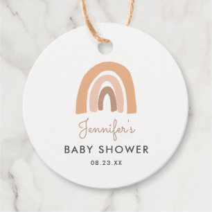 Étiquettes Cadeau Pastel Rainbow Baby shower Merci Favoriser