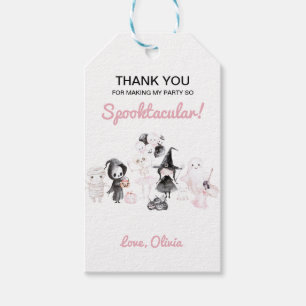 Étiquettes-cadeau Pastel rose fille halloween anniversaire