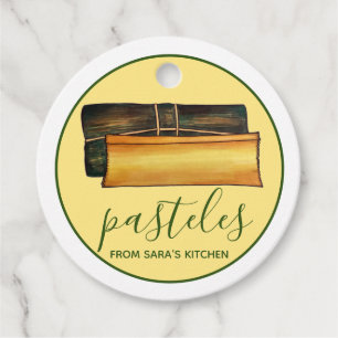 Étiquettes Cadeau Pasteles porto-ricaines maison de la cuisine de