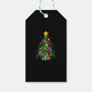 Étiquettes-cadeau Pâtes Imprimer Buffalo Plaid Red Christmas Tree Ch