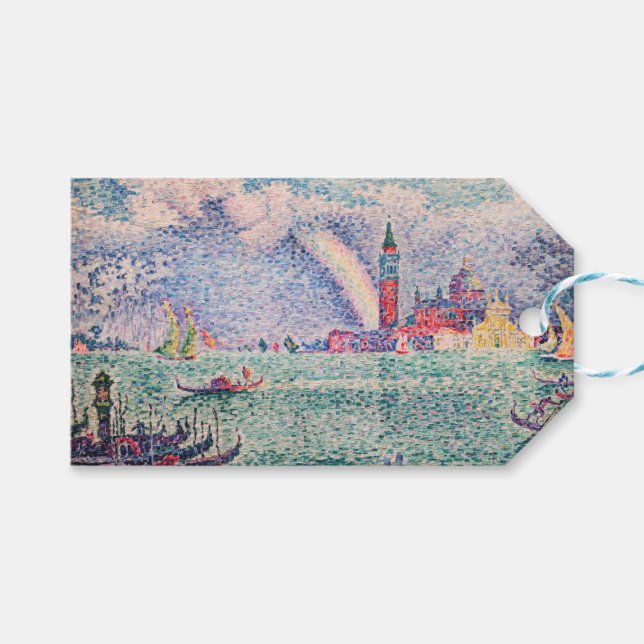 Étiquettes-cadeau Paul Signac - Arc-en-ciel, Venise (Devant (Horizontal))