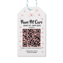 Paws Pet Care Pet Shop Nom du logo Code-barres 